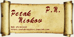 Petak Miokov vizit kartica